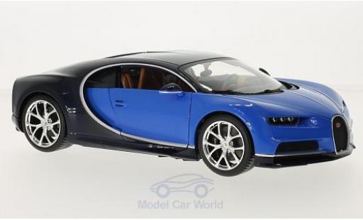 Modellautos Bugatti Chiron 1/18 Burago mettalic blau/blau Bugatti Chiron 1/18 Burago mettalic blau/blau modellautos