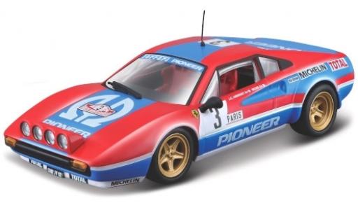 Modellautos Ferrari 308 1/43 Burago GTB No.3 Scuderia Pioneer Rally Monte Carlo 1982 J-C.Andruet/Biche Ferrari 308 1/43 Burago GTB No.3 Scuderia Pioneer Rally Monte Carlo 1982 J-C.Andruet/Biche modellautos