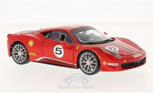 Modellautos Ferrari 458 Challenge 1/24 Burago Challenge rot No.5 Ferrari 458 Challenge 1/24 Burago Challenge rot No.5 modellautos