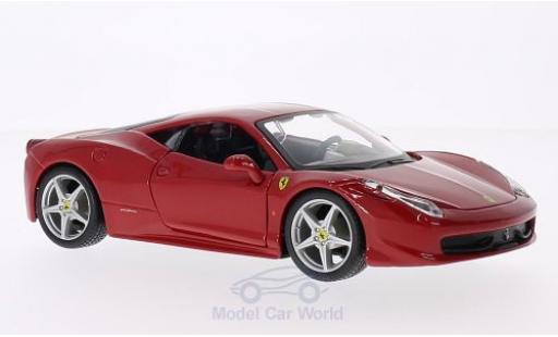 Modellautos Ferrari 458 1/24 Burago Italia rot ohne Vitrine Ferrari 458 1/24 Burago Italia rot ohne Vitrine modellautos