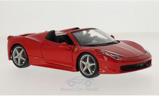 Modellautos Ferrari 458 1/24 Burago Spider rot Ferrari 458 1/24 Burago Spider rot modellautos