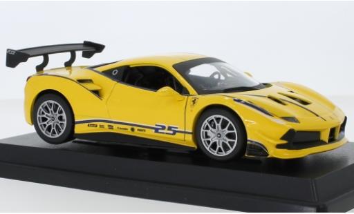 Modellautos Ferrari 488 1/24 Burago Challenge gelb No.25 Ferrari 488 1/24 Burago Challenge gelb No.25 modellautos