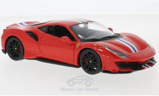 Modellautos Ferrari 488 1/24 Burago Pista rot/weiss 2018 Ferrari 488 1/24 Burago Pista rot/weiss 2018 modellautos