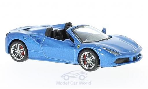 Modellautos Ferrari 488 1/43 Burago Spider mettalic blau 2016 Ferrari 488 1/43 Burago Spider mettalic blau 2016 modellautos