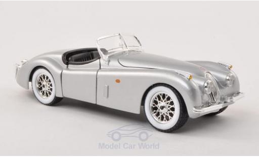 Jaguar XK 1/24 Burago 120 Roadster silber 1948 ohne Vitrine modellautos