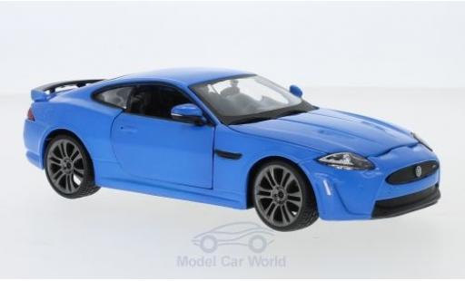 Modellautos Jaguar XKR 1/24 Burago -S matt-blau/weiss Jaguar XKR 1/24 Burago -S matt-blau/weiss modellautos