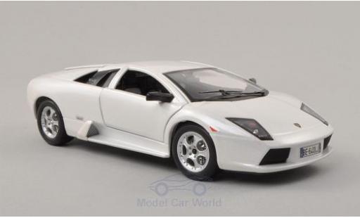 Modellautos Lamborghini Murcielago 1/24 Burago mettalic weiss 2002 Lamborghini Murcielago 1/24 Burago mettalic weiss 2002 modellautos