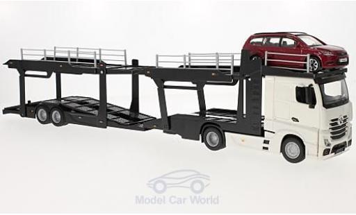 Modellautos Mercedes Actros 1/43 Burago 2545 Autotransporter mit Ford Focus Turnier Mercedes Actros 1/43 Burago 2545 Autotransporter mit Ford Focus Turnier modellautos