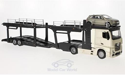 Modellautos Mercedes Actros 1/43 Burago 2545 Autotransporter mit Volkswagen Polo V GTI Mercedes Actros 1/43 Burago 2545 Autotransporter mit Volkswagen Polo V GTI modellautos
