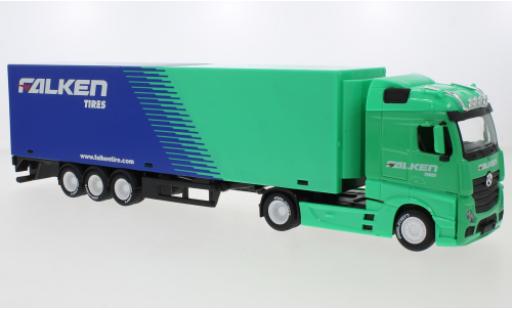 Modellautos Mercedes Actros 1/43 Burago Gigaspace Falken Tires Koffersattelzug Mercedes Actros 1/43 Burago Gigaspace Falken Tires Koffersattelzug modellautos