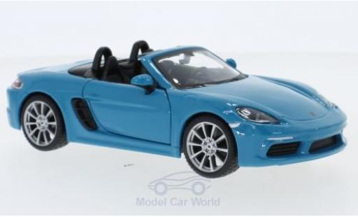 Modellautos Porsche Boxster 1/24 Burago 718 Cabriolet blau Porsche Boxster 1/24 Burago 718 Cabriolet blau modellautos