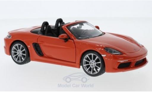 Modellautos Porsche Boxster 1/24 Burago 718 orange Porsche Boxster 1/24 Burago 718 orange modellautos