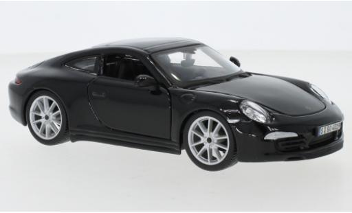 Porsche 991 S 1/24 Burago 911 Carrera S () schwarz modellautos