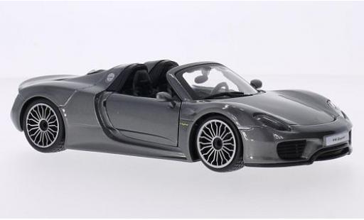 Modellautos Porsche 918 1/24 Burago Spyder mettalic grau Porsche 918 1/24 Burago Spyder mettalic grau modellautos