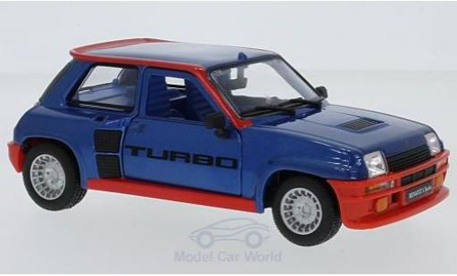 Modellautos Renault 5 Turbo 1/24 Burago Turbo mettalic blau 1982 Renault 5 Turbo 1/24 Burago Turbo mettalic blau 1982 modellautos