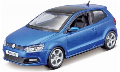 Modellautos Volkswagen Polo 1/24 Burago V GTI mettalic blau Volkswagen Polo 1/24 Burago V GTI mettalic blau modellautos
