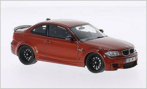 Bmw 1M coupe 1/43 Minichamps E82 mettalic orange 2011 modellautos