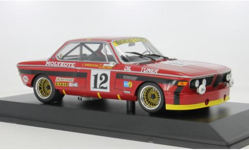 Bmw 3.0 1/18 Minichamps CSL 24h Spa 1974 Luigi #12 A.Peltier/J.Xhenceval 1:18 modellautos