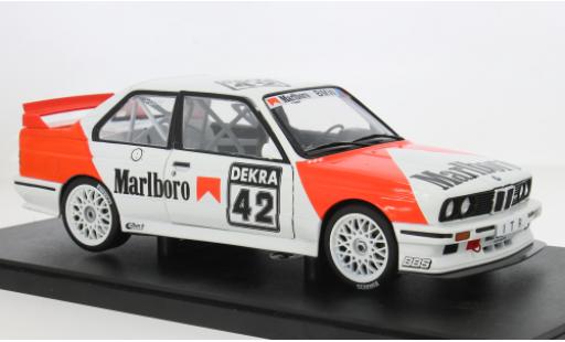 Bmw M3 1/18 Werk83 (E30) DTM Zolder 1991 Marlboro Dealer Team #42 Cor Euser 1:18 modellautos