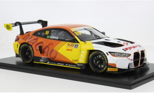 Bmw M4 1/18 Spark GT3 FIA GT World Cup Macau GT Cup 2024 #89 A.Farfus 1:18 modellautos