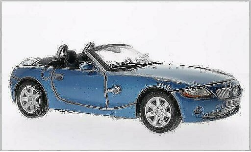 Bmw Z4 roadster 1/18 Motormax E85 mettalic blau modellautos
