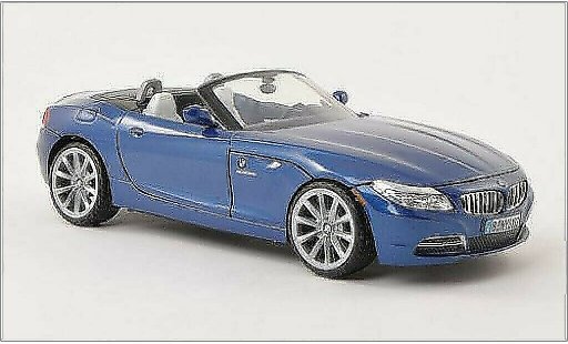 Bmw Z4 roadster 1/24 Motormax E89 mettalic blau 2010 modellautos