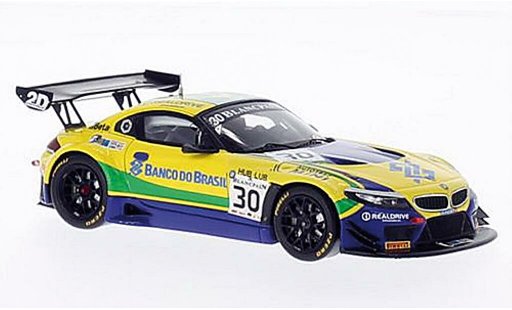 Bmw Z4 GT3 1/43 Spark E89 No.30 Team Brasil Blancpain 2014 modellautos