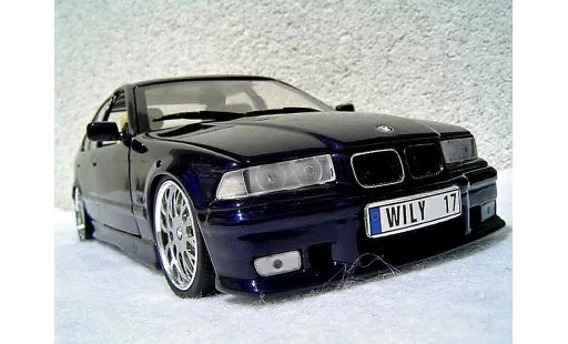 Bmw 325 kit m3 1/18 Ut Models E36 berline tds blau metallized modellautos