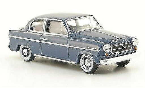 Borgward Isabella berline 1/87 Herpa blau-grau 1954 modellautos