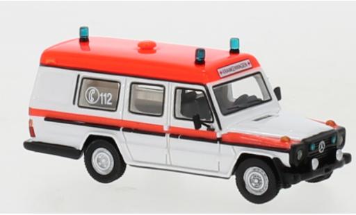Mercedes Classe G 1/87 BoS Models G-classe Binz blanche/rouge Ambulance 1985 modellautos