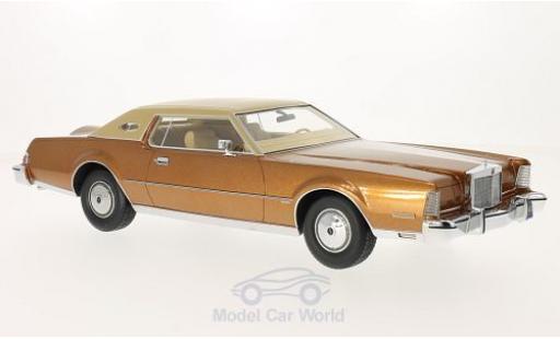 Modellautos Lincoln Continental 1/18 BoS Models Mark IV Luxus mettalic braun/matt-beige 1974 Lincoln Continental 1/18 BoS Models Mark IV Luxus mettalic braun/matt-beige 1974 modellautos