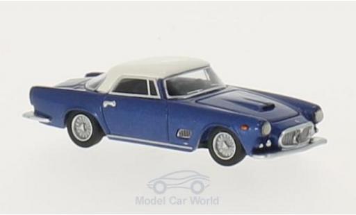 Modellautos Maserati 3500 GT 1/87 BoS Models mettalic blau/weiss 1957 Maserati 3500 GT 1/87 BoS Models mettalic blau/weiss 1957 modellautos