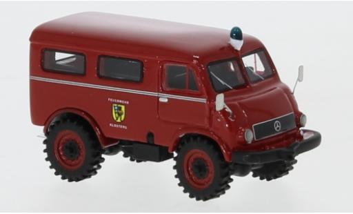 Modellautos Mercedes Unimog 1/87 BoS Models 402 Feuerwehr 1956 pompiers Klosters Mercedes Unimog 1/87 BoS Models 402 Feuerwehr 1956 pompiers Klosters modellautos