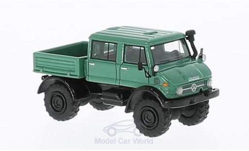 Modellautos Mercedes Unimog 1/87 BoS Models U416 DoKa grün 1977 Mercedes Unimog 1/87 BoS Models U416 DoKa grün 1977 modellautos
