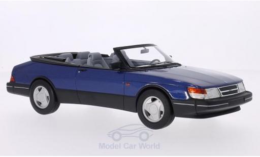 Modellautos Saab 900 1987 1/18 BoS Models S Cabriolet mettalic blau 1987 Saab 900 1987 1/18 BoS Models S Cabriolet mettalic blau 1987 modellautos