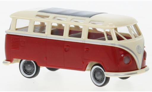 Modellautos Volkswagen T1 1/87 Brekina b Samba beige clair/rouge 1960 Volkswagen T1 1/87 Brekina b Samba beige clair/rouge 1960 modellautos