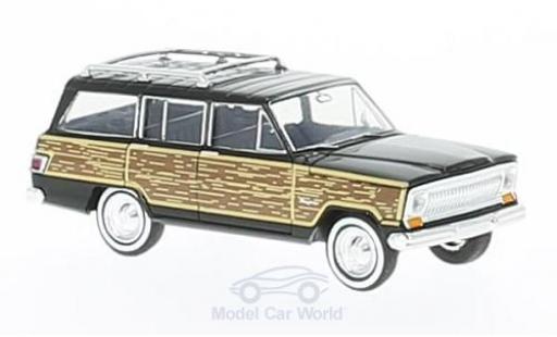Modellautos Jeep Wagoneer 1/87 Brekina schwarz/Holzoptik Woody Jeep Wagoneer 1/87 Brekina schwarz/Holzoptik Woody modellautos