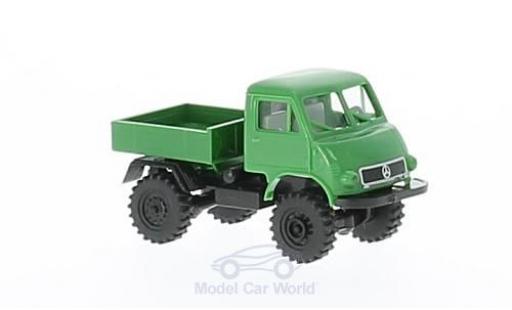 Modellautos Mercedes Unimog 1/87 Brekina 402 grün/schwarz Pritsche Mercedes Unimog 1/87 Brekina 402 grün/schwarz Pritsche modellautos
