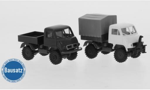 Modellautos Mercedes Unimog 1/87 Brekina 402 Sortiment zum Bau von 2 Modellen 1950 Mercedes Unimog 1/87 Brekina 402 Sortiment zum Bau von 2 Modellen 1950 modellautos