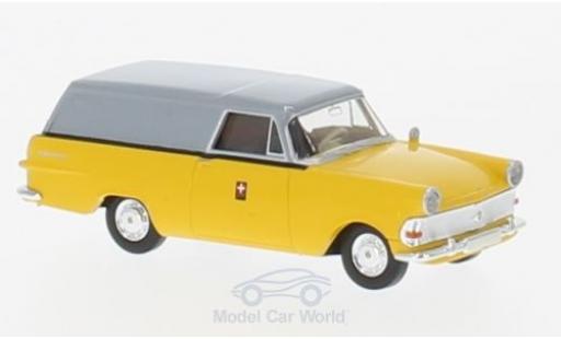 Modellautos Opel Rekord 1/87 Brekina P2 Kasten PTT (CH) Opel Rekord 1/87 Brekina P2 Kasten PTT (CH) modellautos