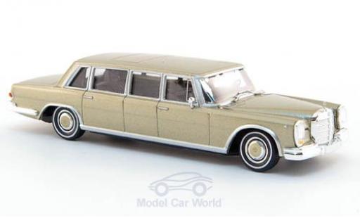 Modellautos Mercedes 600 1/87 Brekina Pullman Limousine gold Mercedes 600 1/87 Brekina Pullman Limousine gold modellautos
