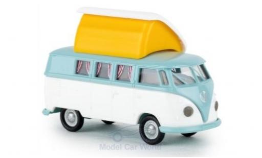 Modellautos Volkswagen T1 1/87 Brekina b Camper türkis/weiss mit Dormobildach offen Volkswagen T1 1/87 Brekina b Camper türkis/weiss mit Dormobildach offen modellautos