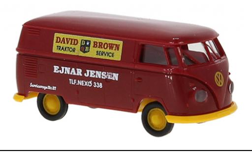 Modellautos Volkswagen T1 1/87 Brekina b Kasten David Brown Traktor Service 1960 Volkswagen T1 1/87 Brekina b Kasten David Brown Traktor Service 1960 modellautos