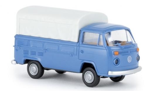 Modellautos Volkswagen T2 1/87 Brekina Pritsche blau 1972 Volkswagen T2 1/87 Brekina Pritsche blau 1972 modellautos