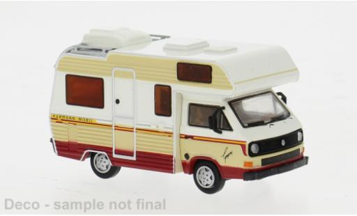 Modellautos Volkswagen T3 1/87 Brekina Camper weiss/beige 1983 1:87 Volkswagen T3 1/87 Brekina Camper weiss/beige 1983 1:87 modellautos