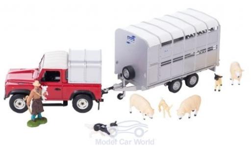 Land Rover Defender 1/32 Britains mit Anh&auml;nger und Figuren modellautos