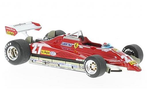 Ferrari 126 1/43 Brumm C2 Turbo No.27 formule 1 GP Brésil 1982 modellautos