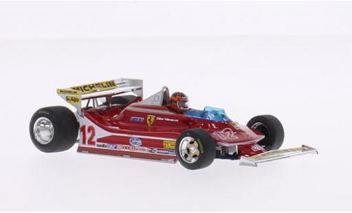 Ferrari 312 1/43 Brumm T4 No.12 Scuderia formule 1 GP USA West 1979 modellautos