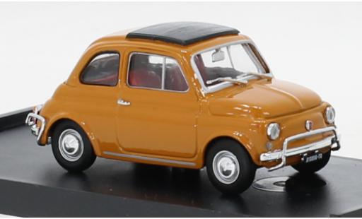 Fiat 500 1/43 Brumm L gelb 1968 modellautos