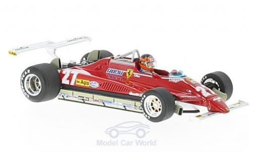 Modellautos Ferrari 126 1/43 Brumm C2 Turbo No.27 Formel 1 GP Long Beach 1982 mit Fahrerfigur G.Villeneuve Ferrari 126 1/43 Brumm C2 Turbo No.27 Formel 1 GP Long Beach 1982 mit Fahrerfigur G.Villeneuve modellautos